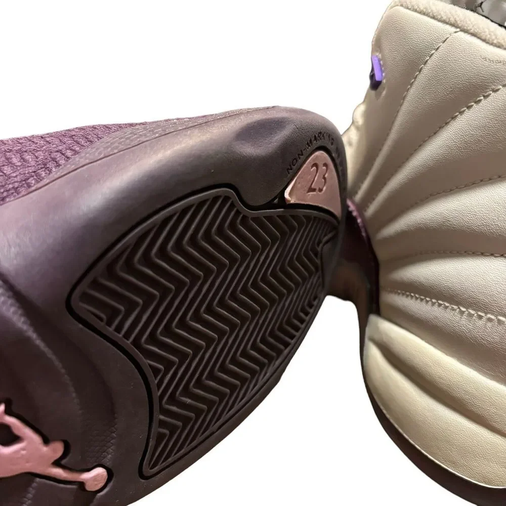 Nike‎ Air Jordan 12 XII GS GG Retro Purple White Desert Sand 510815-001 Size 3